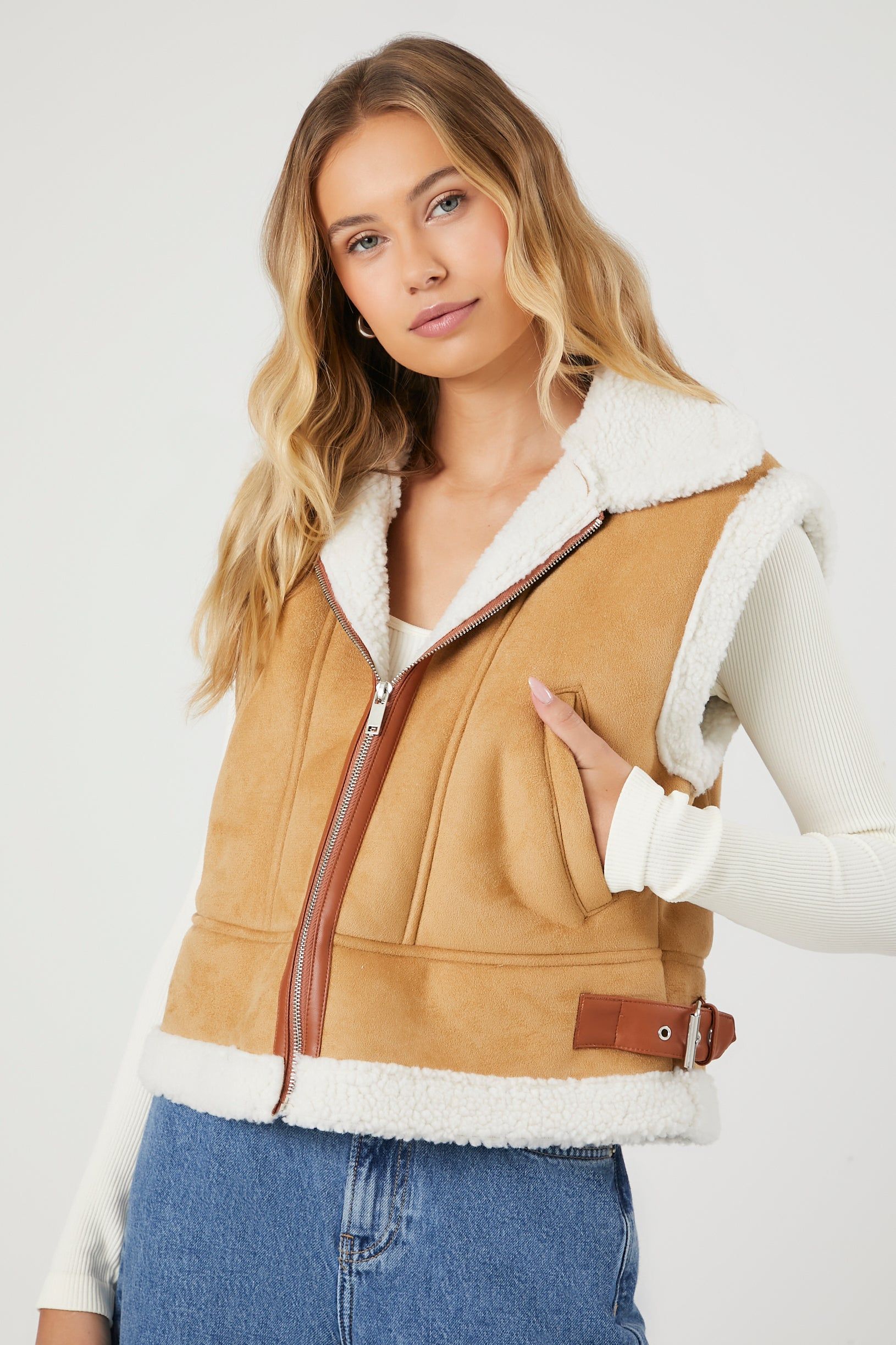 Veste en Sherpa et en similisuède sold by Urban Planet product image thumbnail 5