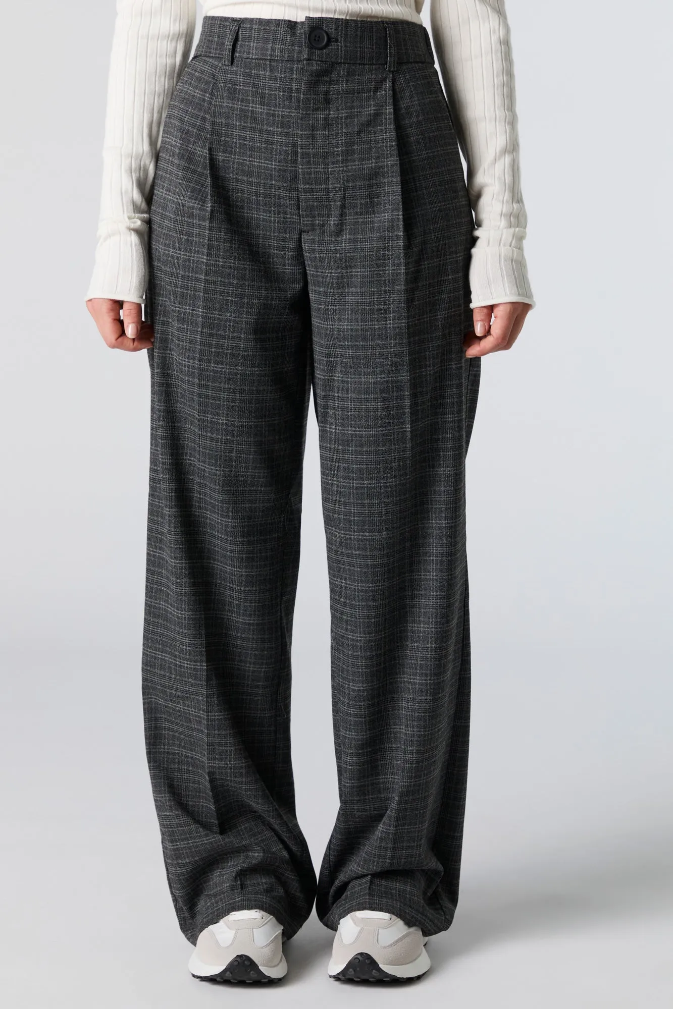 Pantalon habillé plissé à jambe large sold by Urban Planet product image thumbnail 2