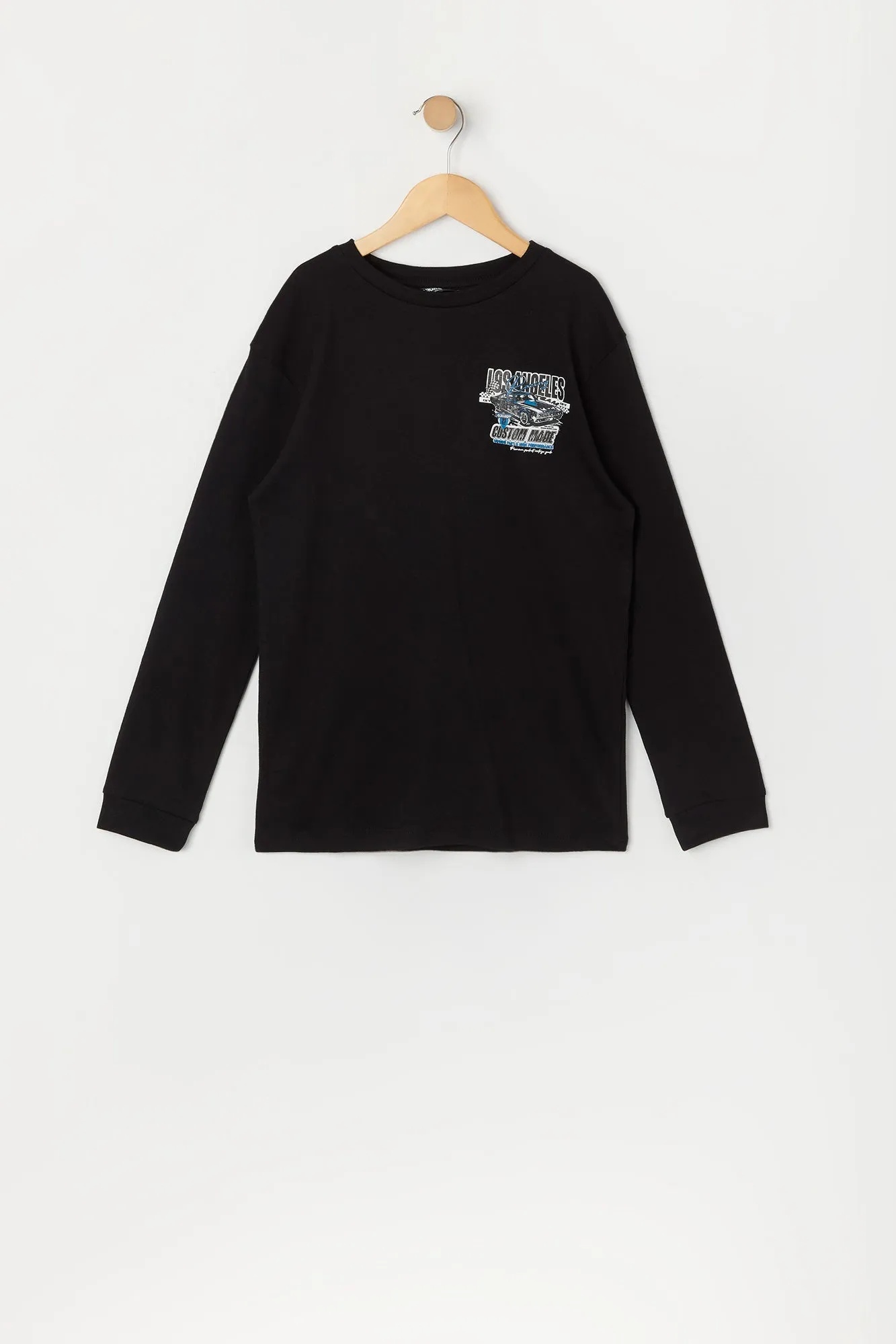Boys LA Custom Made Graphic Long Sleeve Top sold by Urban Planet