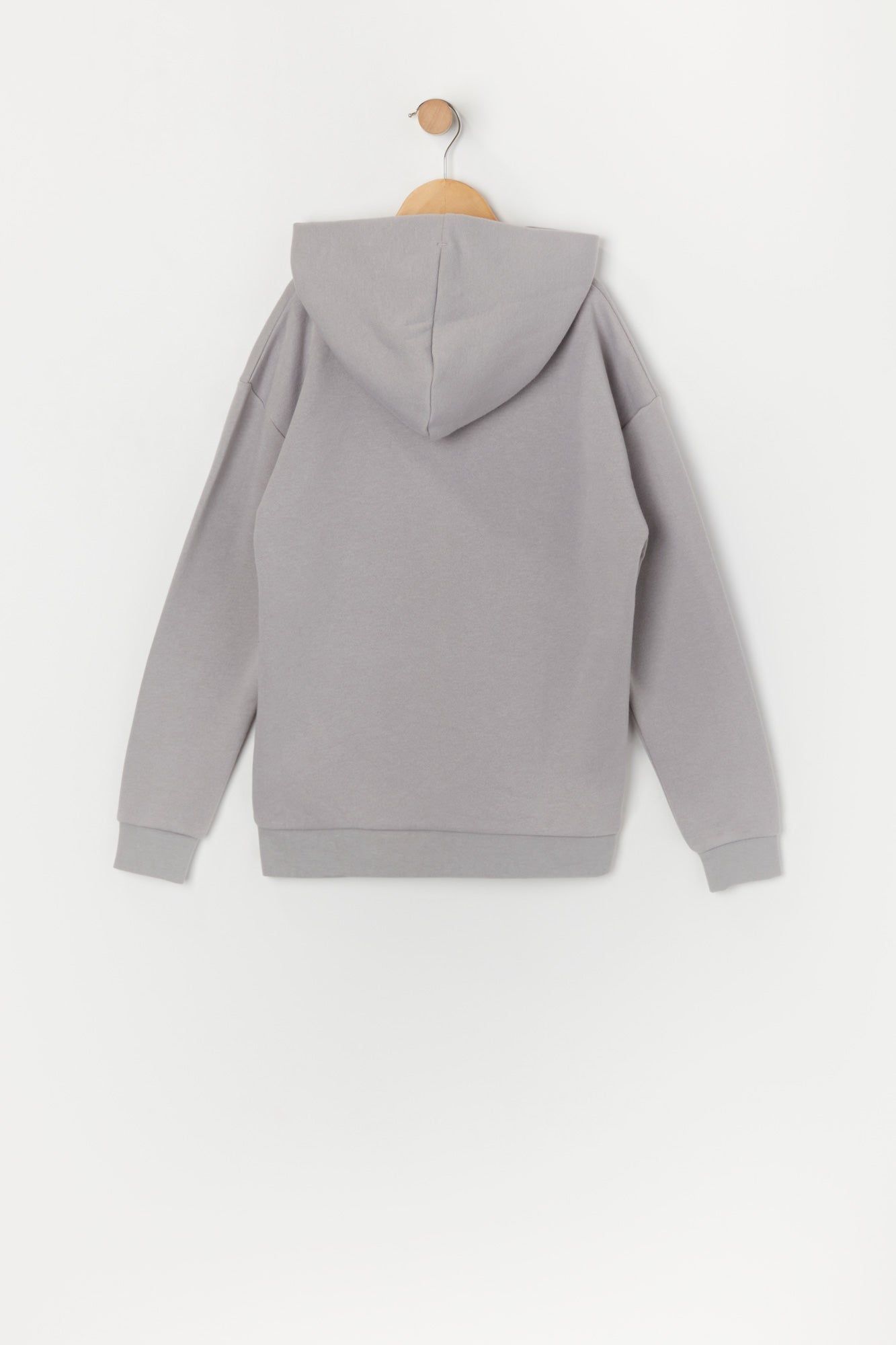Boys Solid Fleece Essential Hoodie sold by Urban Planet product image thumbnail 4