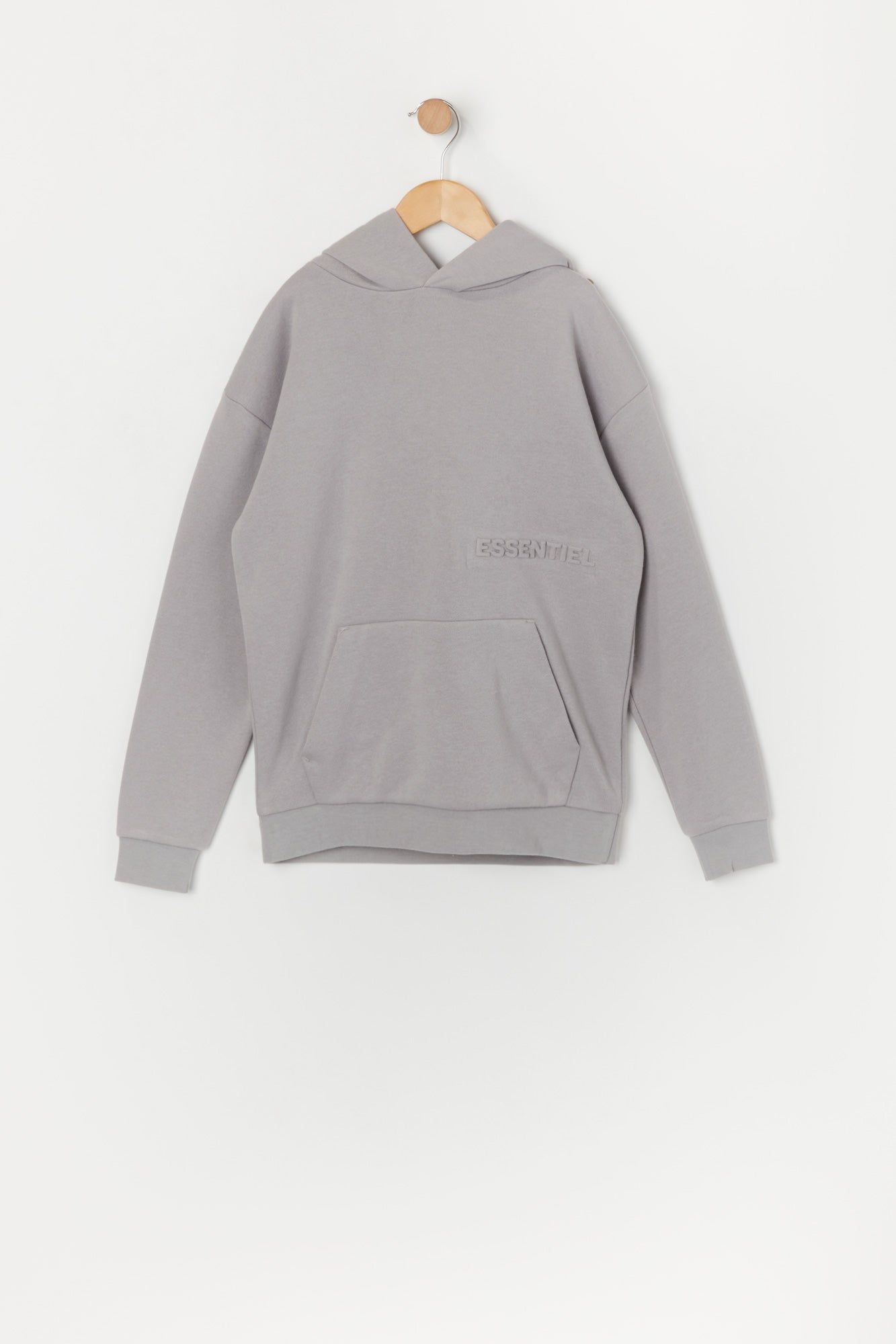 Boys Solid Fleece Essential Hoodie sold by Urban Planet product image thumbnail 3