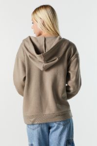 Haut surdimensionné à capuchon en molleton avec fermeture à glissière sold by Urban Planet