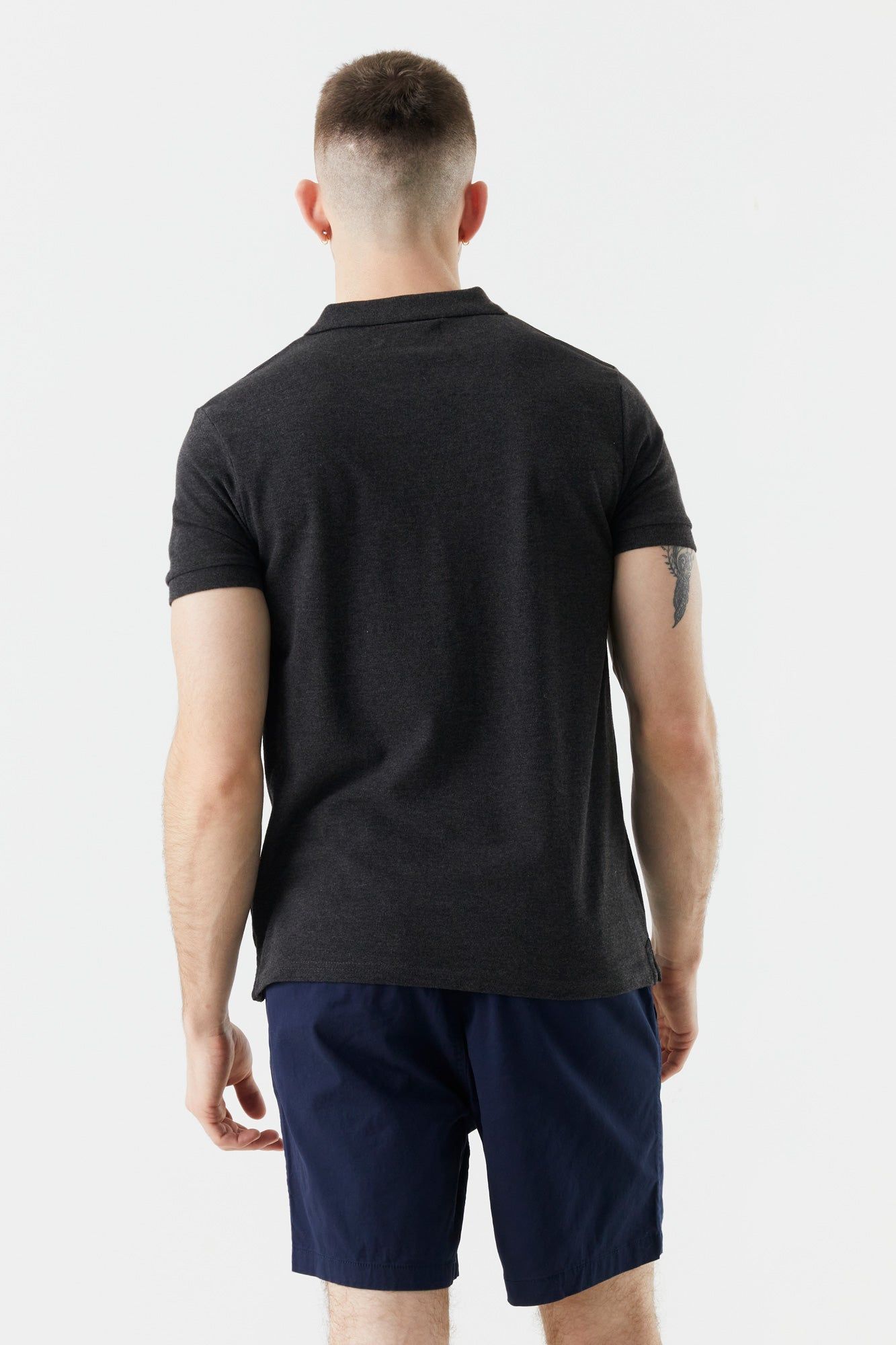 Short uni à taille élastique marine sold by Urban Planet product image thumbnail 2