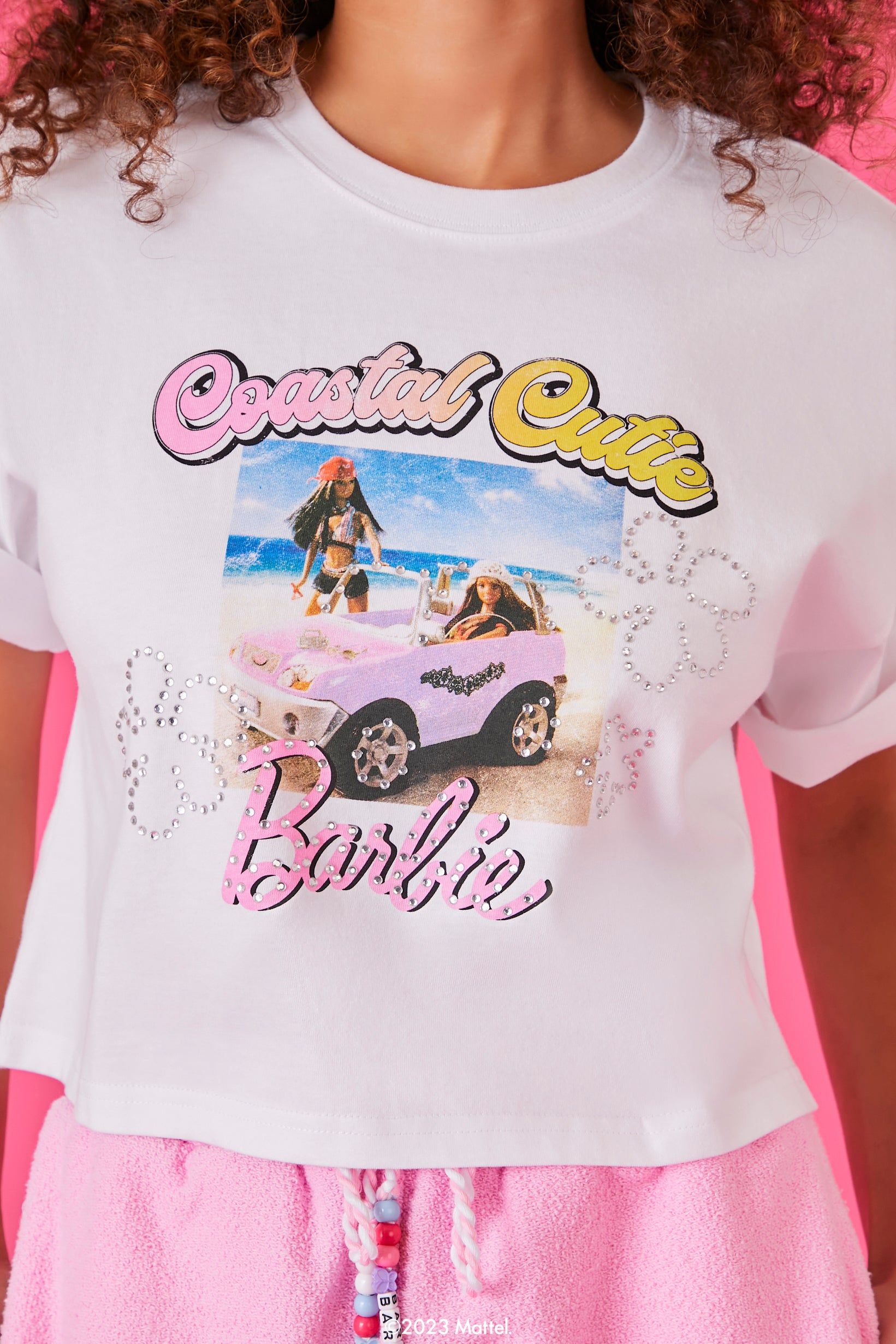 T-shirt à imprimé Barbie™ Coastal Cute sold by Urban Planet product image thumbnail 3