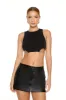 Rhinestone Chain Hem Knit Crop Top sold by Urban Planet