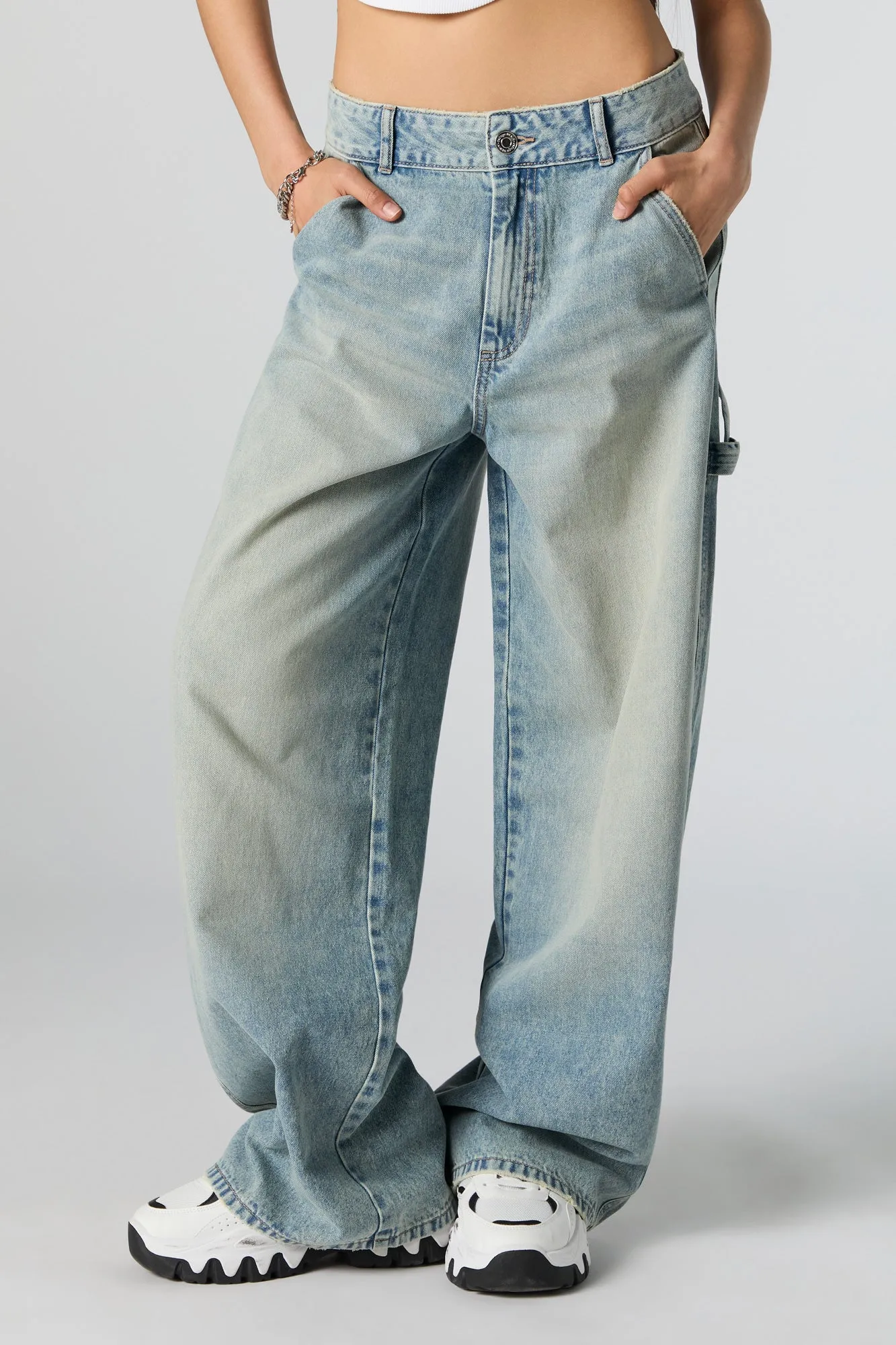 Baggy Carpenter Enzyme Wash Jean sold by Urban Planet product image thumbnail 2