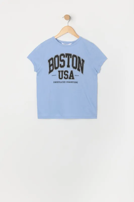 Girls Boston USA Graphic T-Shirt sold by Urban Planet