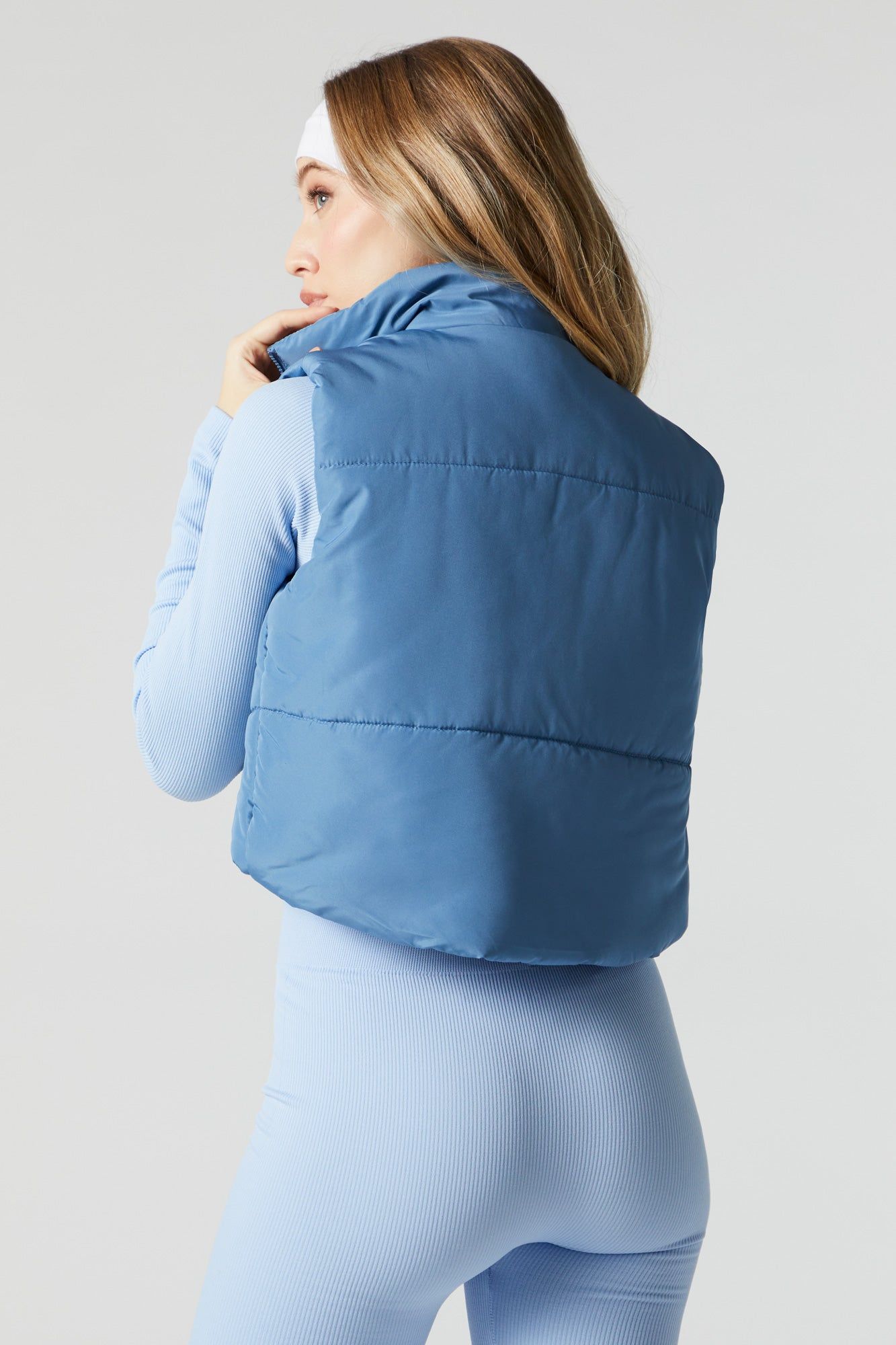 Zip-Up Cropped Puffer Vest sold by Urban Planet product image thumbnail 2