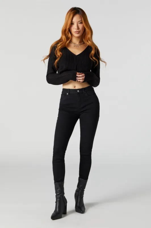 Rio Black Wash Mid Rise Jean sold by Urban Planet