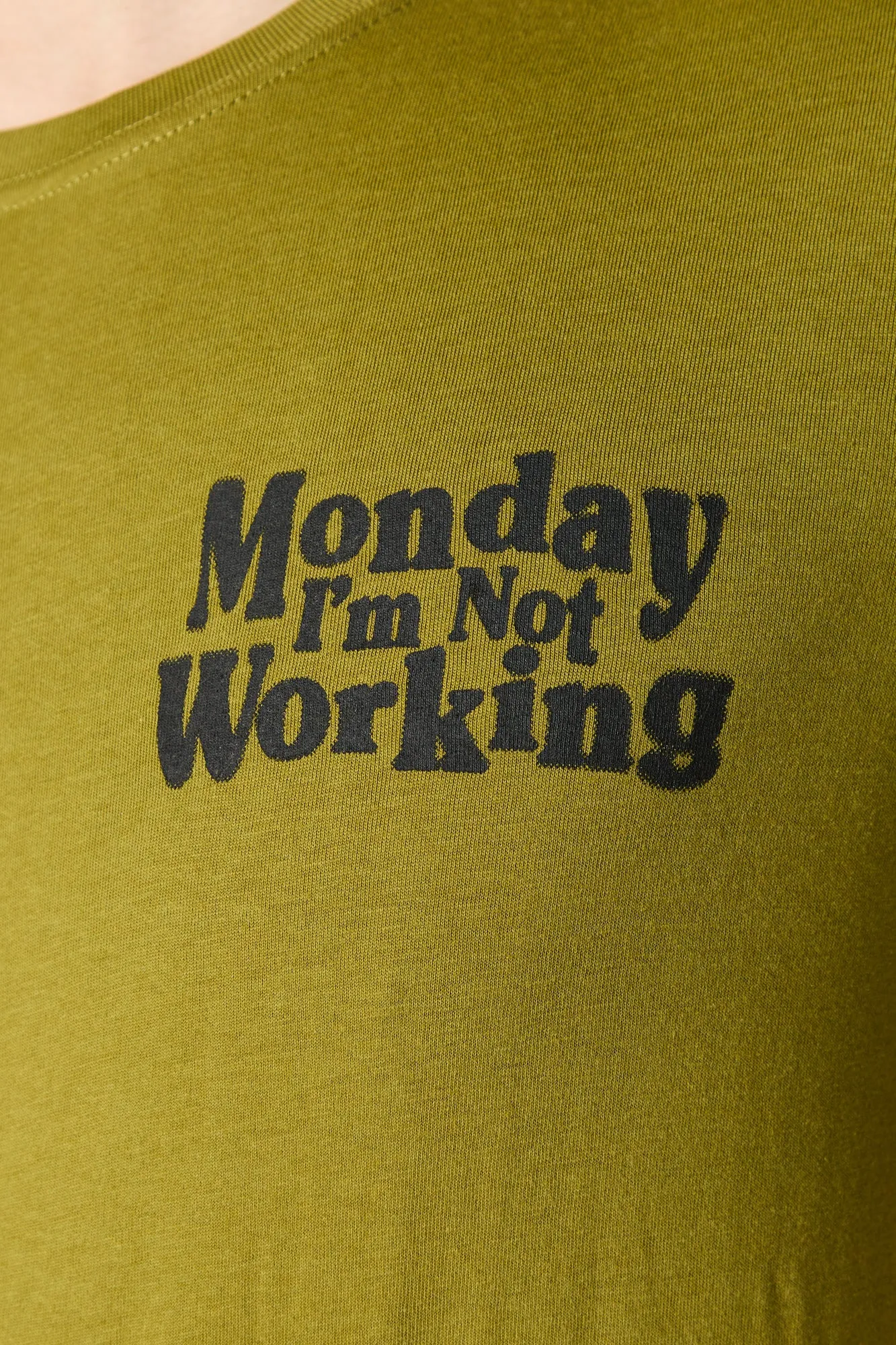 T-shirt à imprimé Monday I'm Not Working sold by Urban Planet product image thumbnail 4