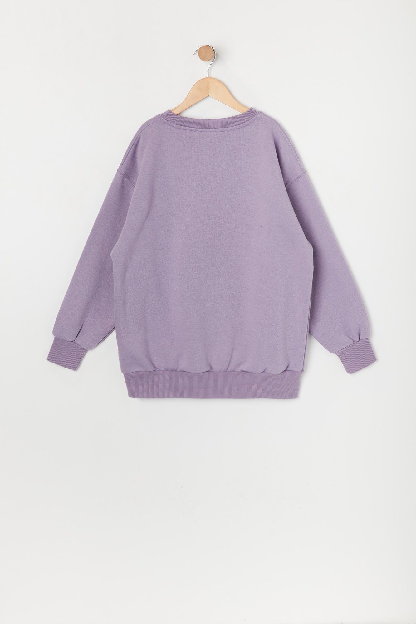 Girls Oversized Paris Sherpa Embroidered Sweatshirt sold by Urban Planet product image thumbnail 2