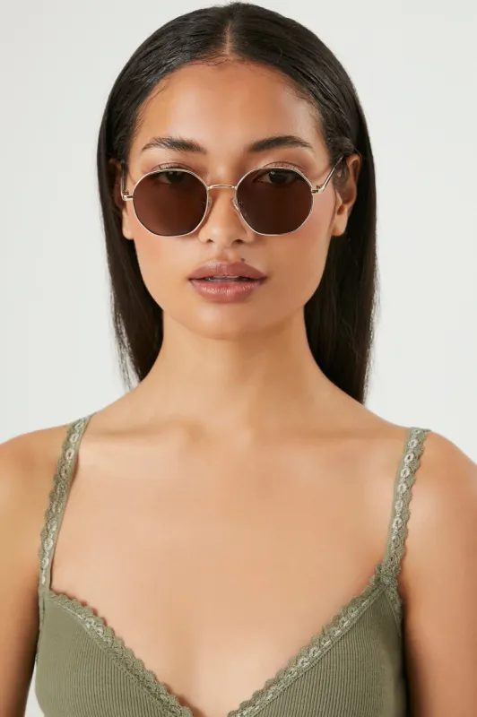 Round Tinted Sunglasses sold by Urban Planet