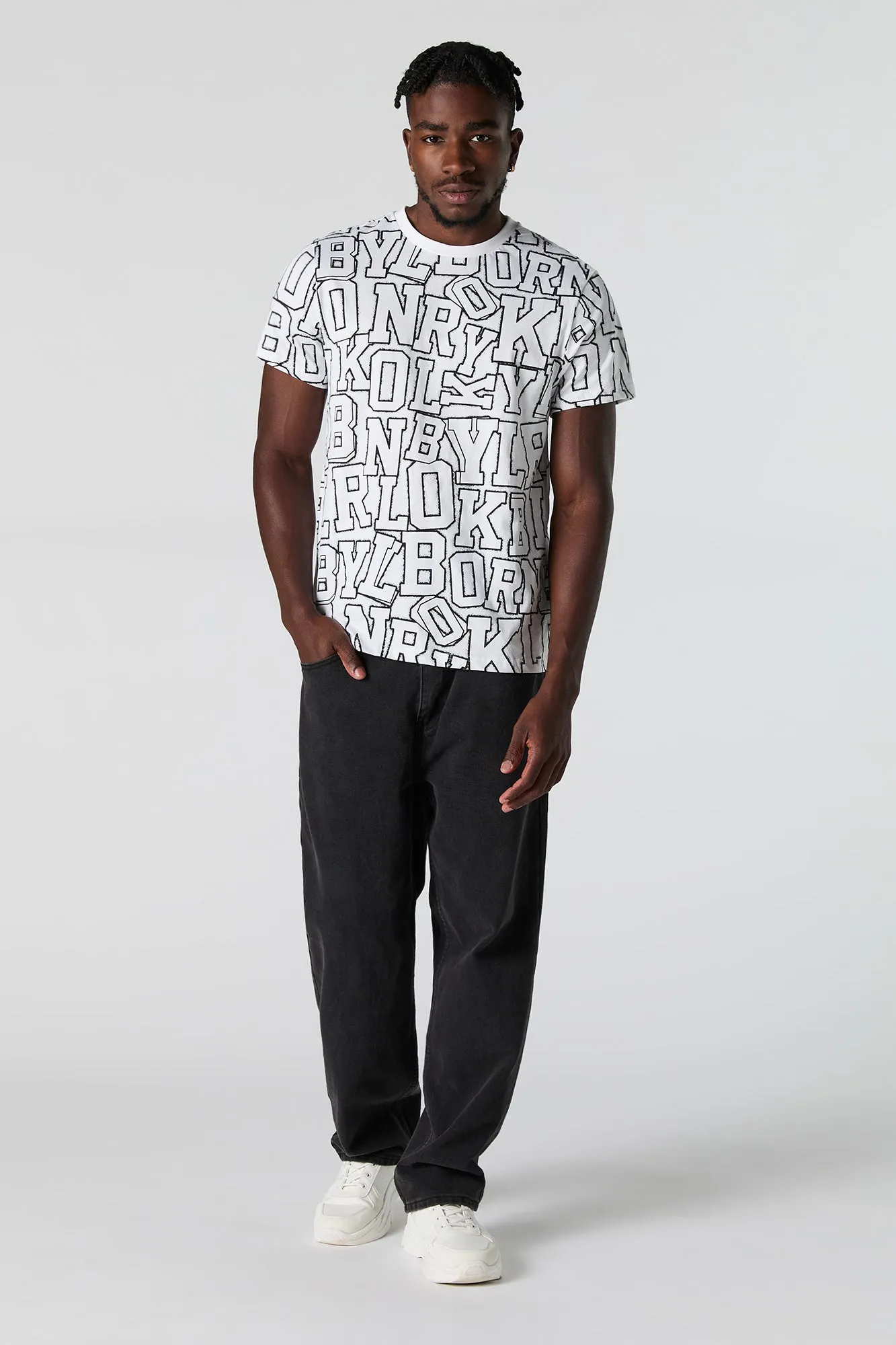 Letter Print Crewneck T-Shirt sold by Urban Planet product image thumbnail 2