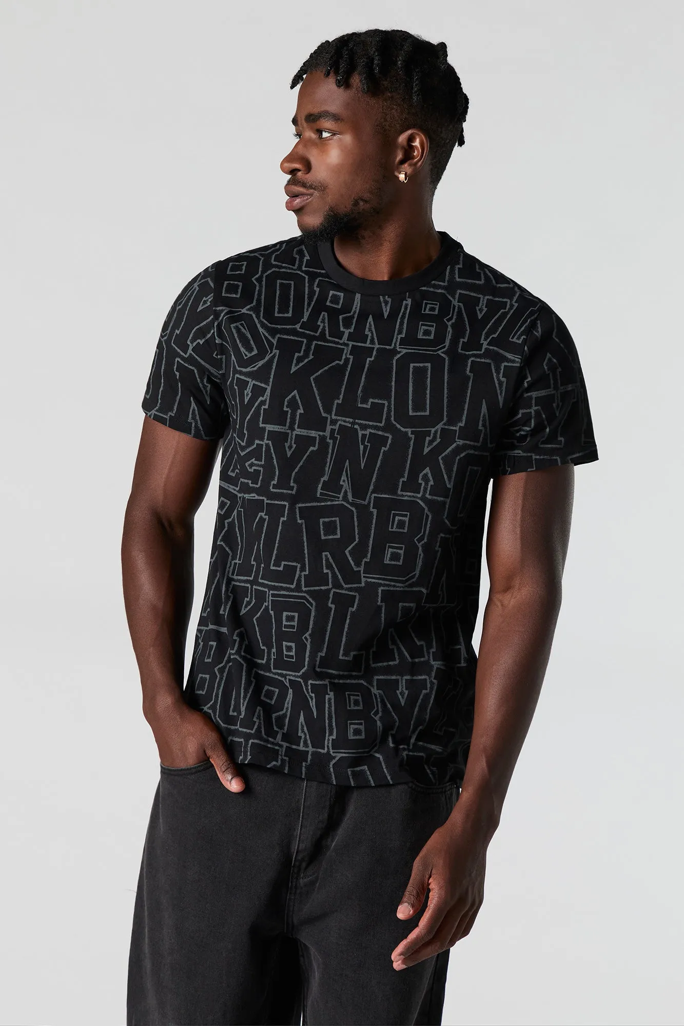 Letter Print Crewneck T-Shirt sold by Urban Planet product image thumbnail 4