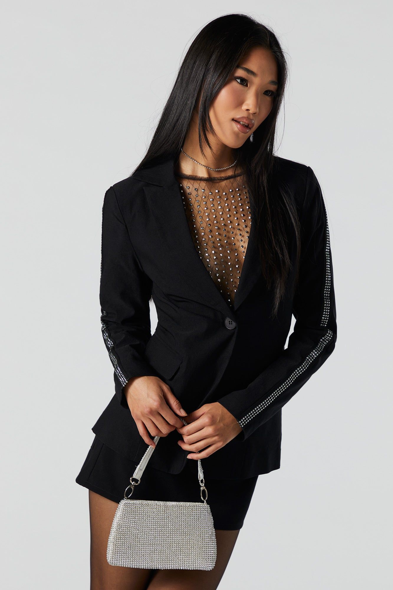 Rhinestone Trim Blazer sold by Urban Planet product image thumbnail 2