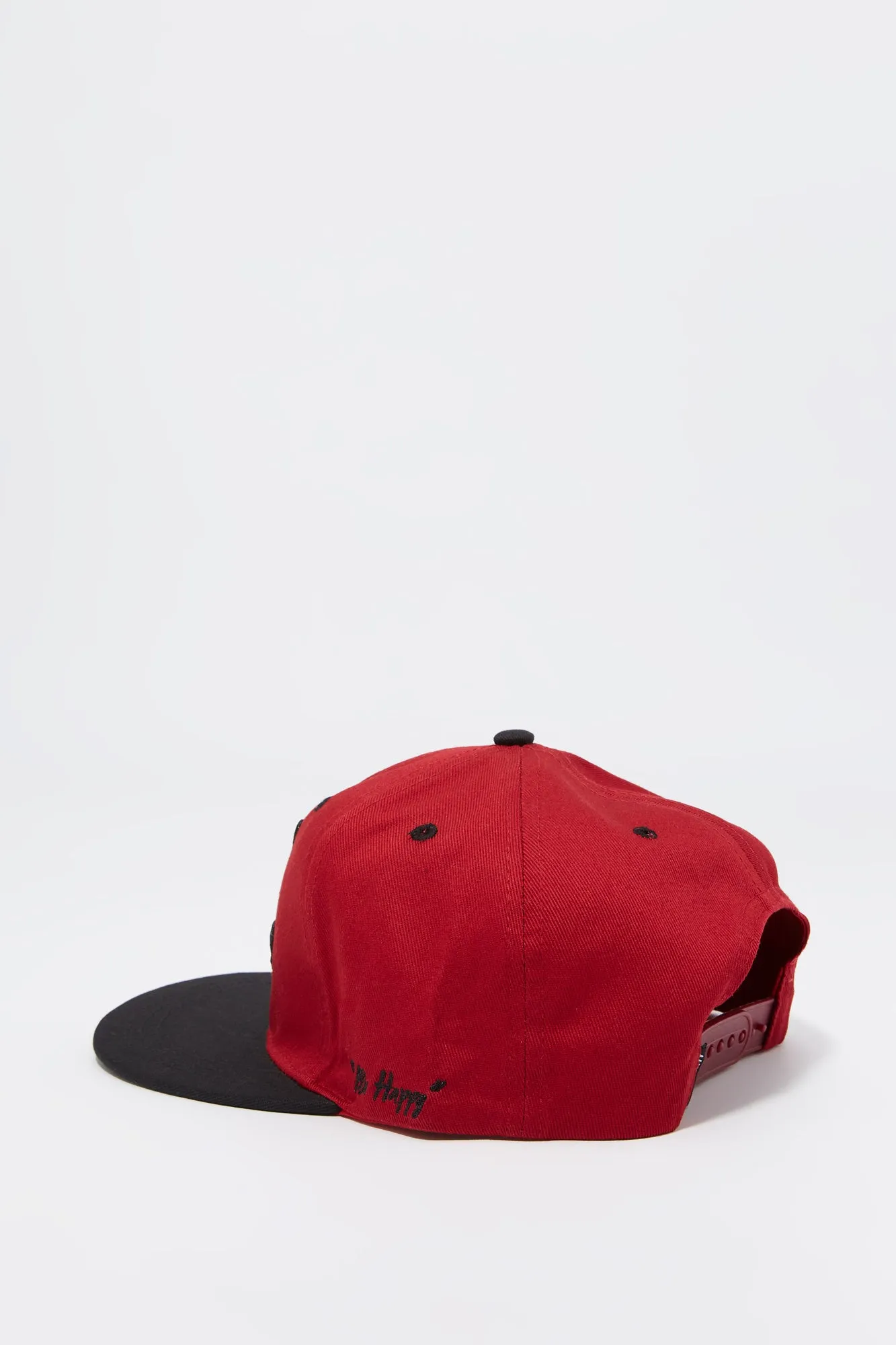 Two Tone Smiley Embroidered Snapback Hat sold by Urban Planet product image thumbnail 3