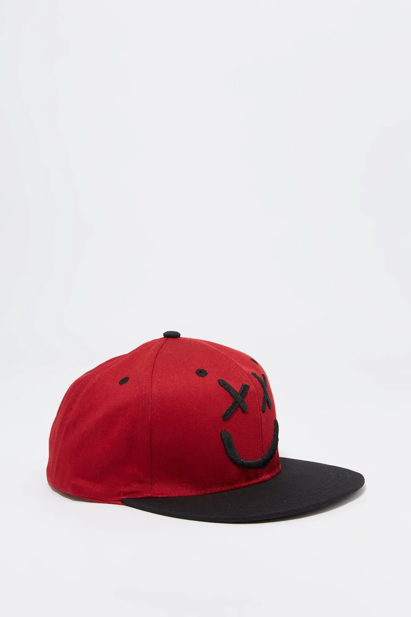 Two Tone Smiley Embroidered Snapback Hat sold by Urban Planet product image thumbnail 2