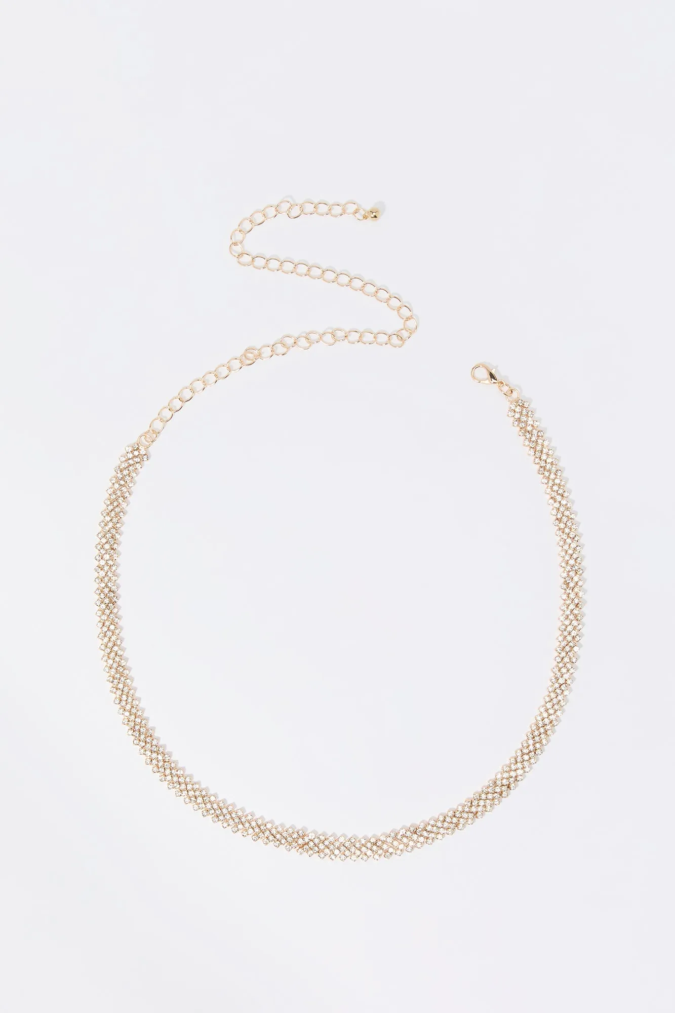 Rhinestone Chain Belt sold by Urban Planet