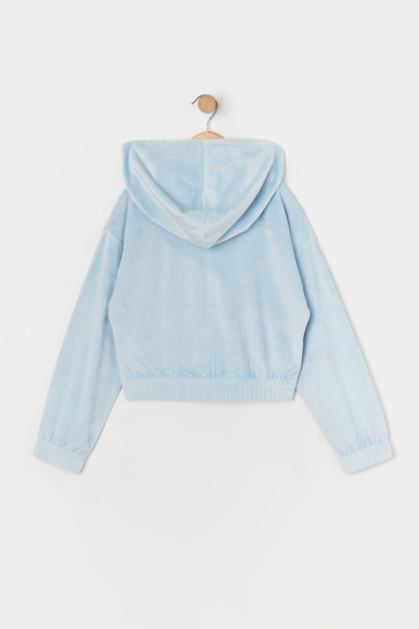 Girls Velour Zip-Up Hoodie sold by Urban Planet product image thumbnail 4