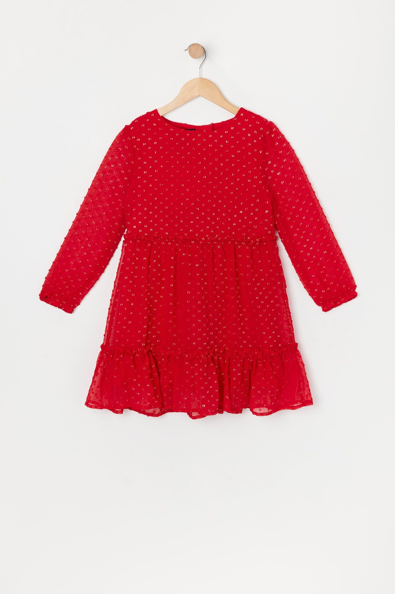 Robe volantée en chiffon imprimé pour fille sold by Urban Planet