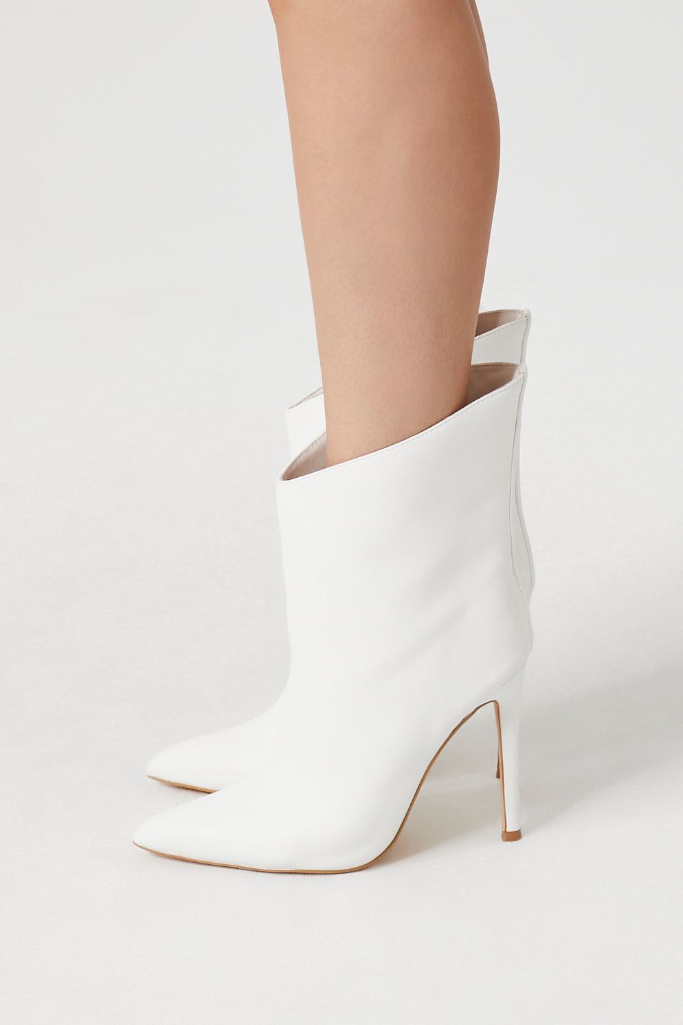 Faux Leather Stiletto Ankle Boot sold by Urban Planet