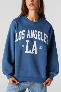 Chandail en molleton avec motif brodé Los Angeles en chenille sold by Urban Planet