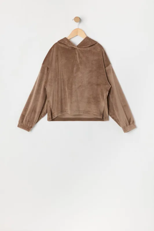 Haut à capuchon en velours côtelé pour fille sold by Urban Planet