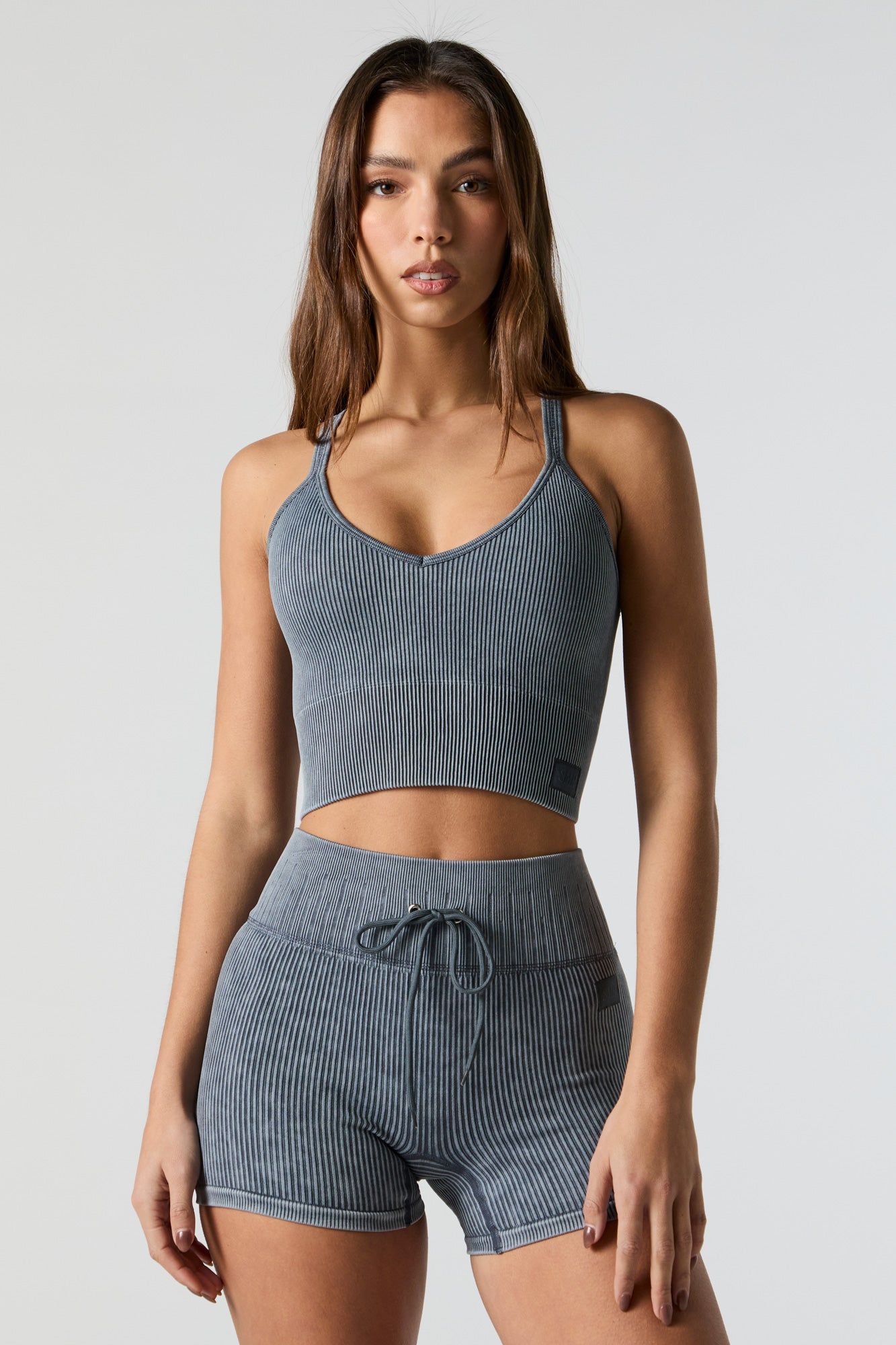 Débardeur Sommer Ray côtelé délavé sans couture sold by Urban Planet