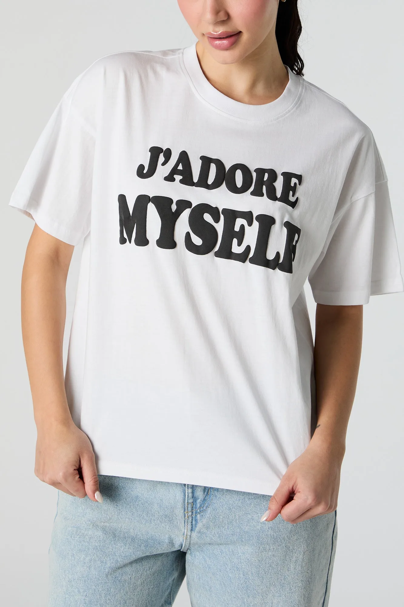 J'Adore Myself Graphic T-Shirt sold by Urban Planet product image thumbnail 2