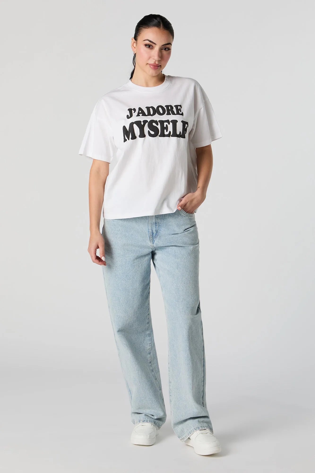 J'Adore Myself Graphic T-Shirt sold by Urban Planet product image thumbnail 3