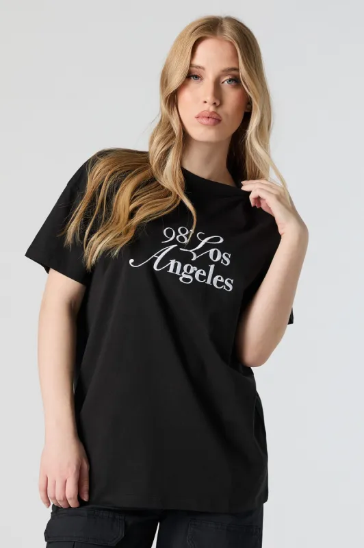 Los Angeles Embroidered T-Shirt sold by Urban Planet