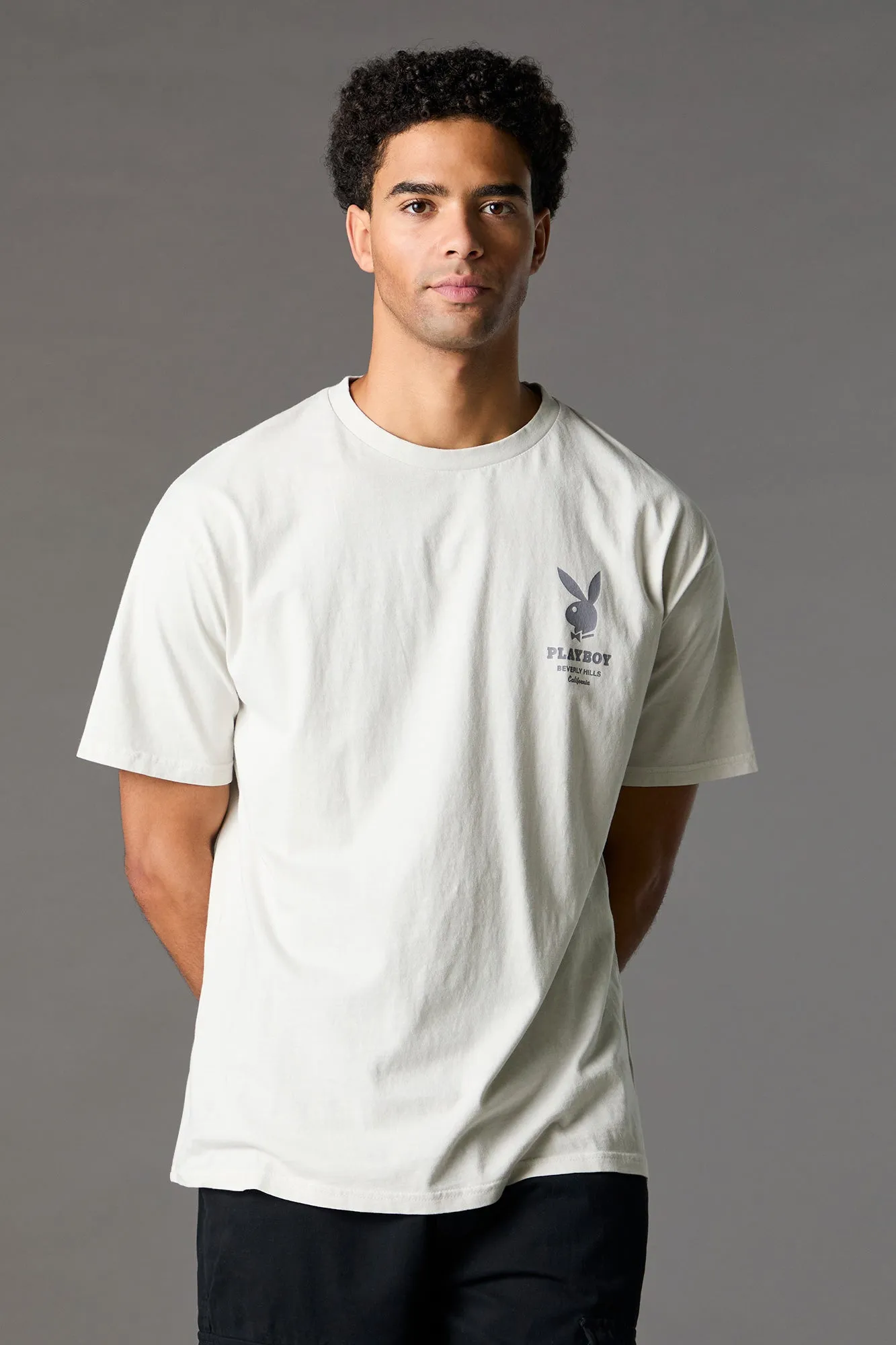 T-shirt à imprimé Playboy Beverly Hills sold by Urban Planet product image thumbnail 3