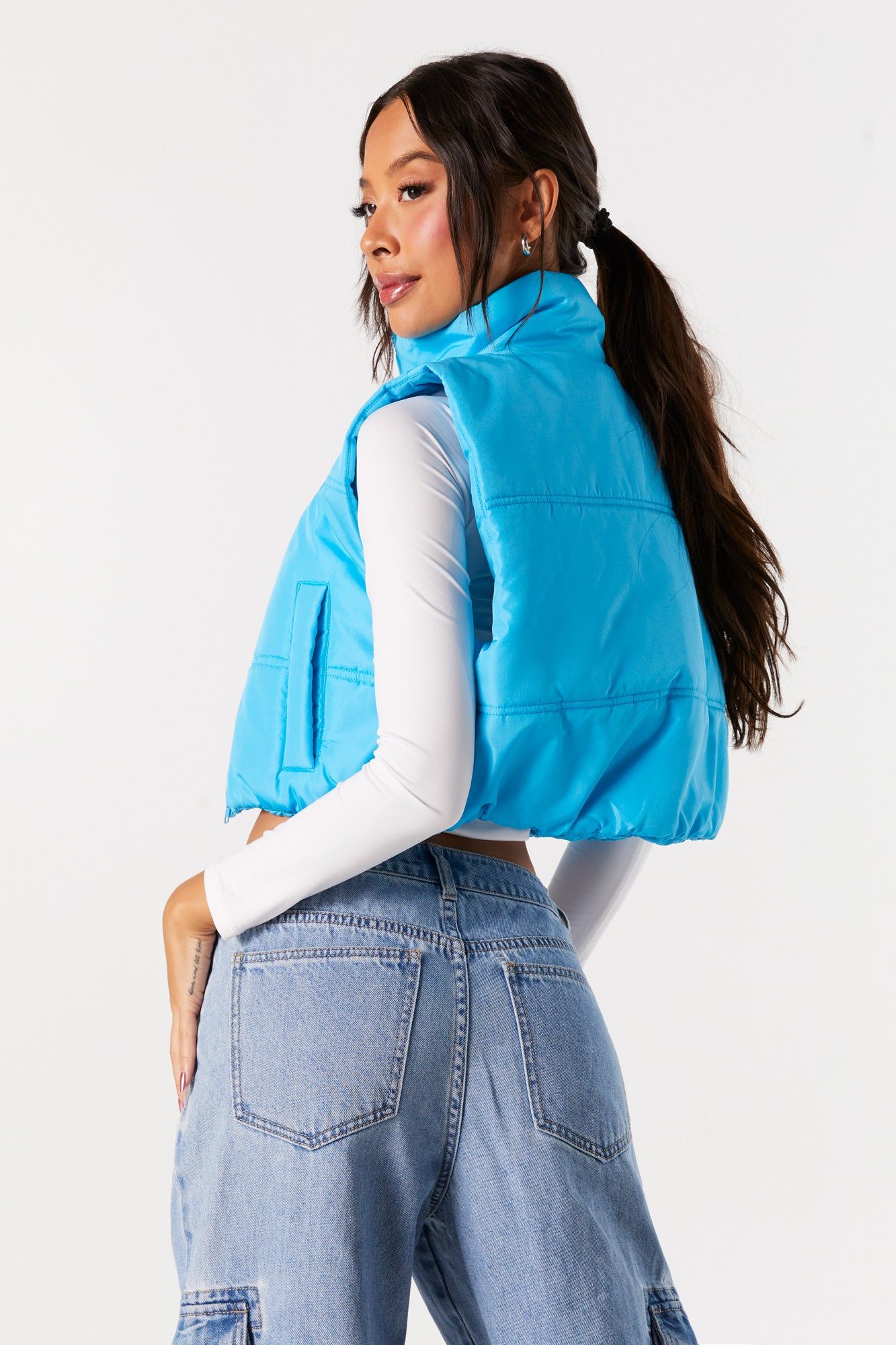 Veste courte bouffante sold by Urban Planet