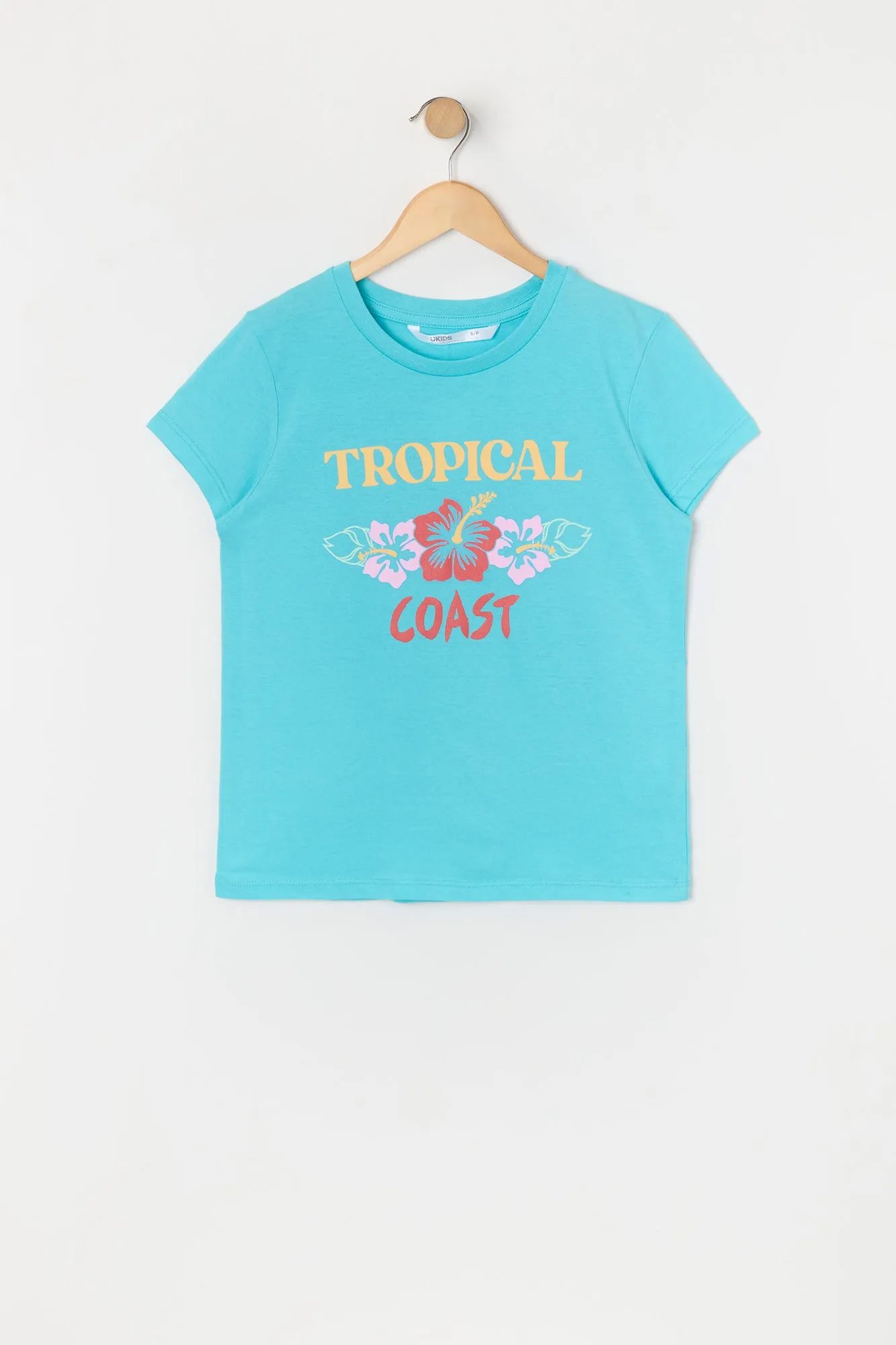 Girls Tropical Coast Graphic T-Shirt sold by Urban Planet