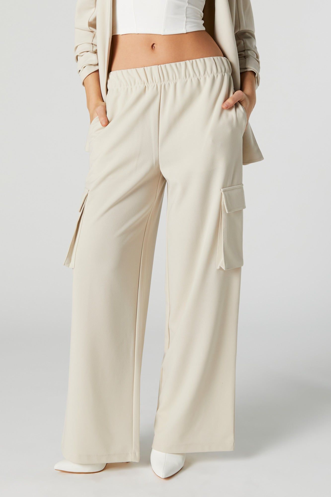 Pantalon cargo en crêpe sold by Urban Planet product image thumbnail 2