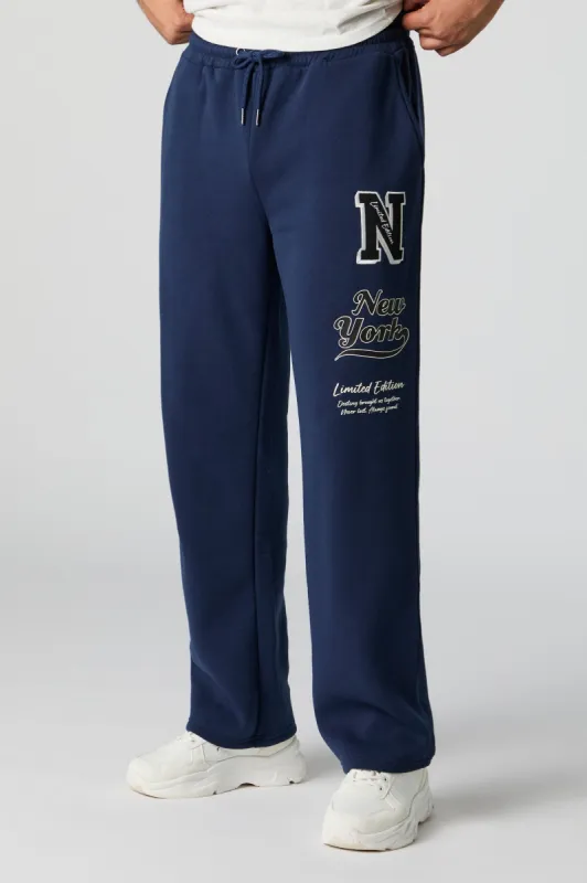 Destination Embroidered Fleece Jogger sold by Urban Planet