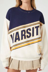 Chandail de style universitaire avec blocs de couleurs sold by Urban Planet
