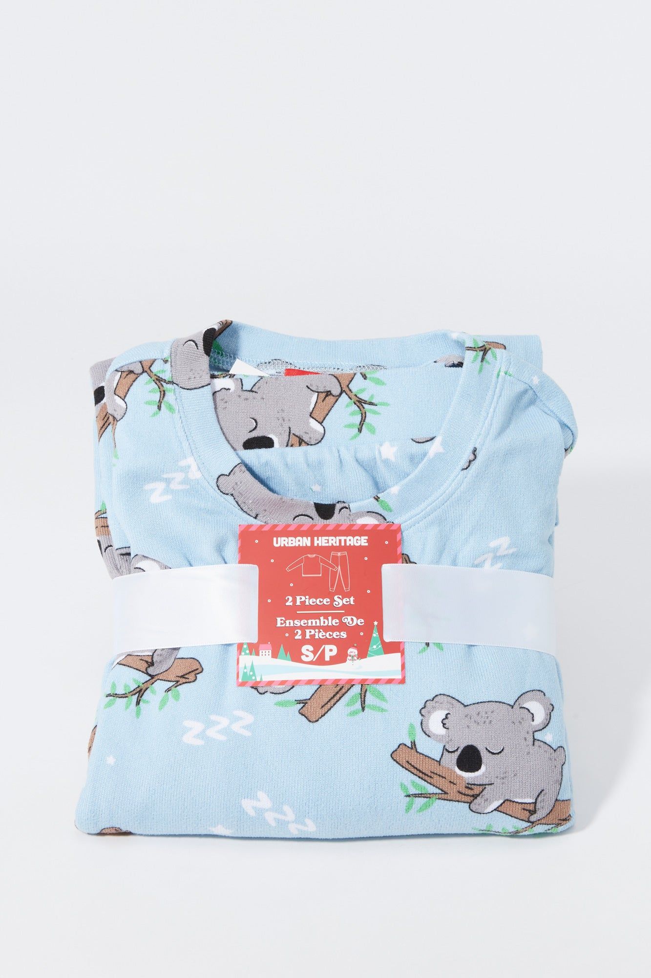 Koala Print 2 Piece Holiday Pajama Set sold by Urban Planet product image thumbnail 2