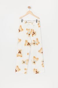 Girls Teddy Print Plush Pajama Bottom sold by Urban Planet