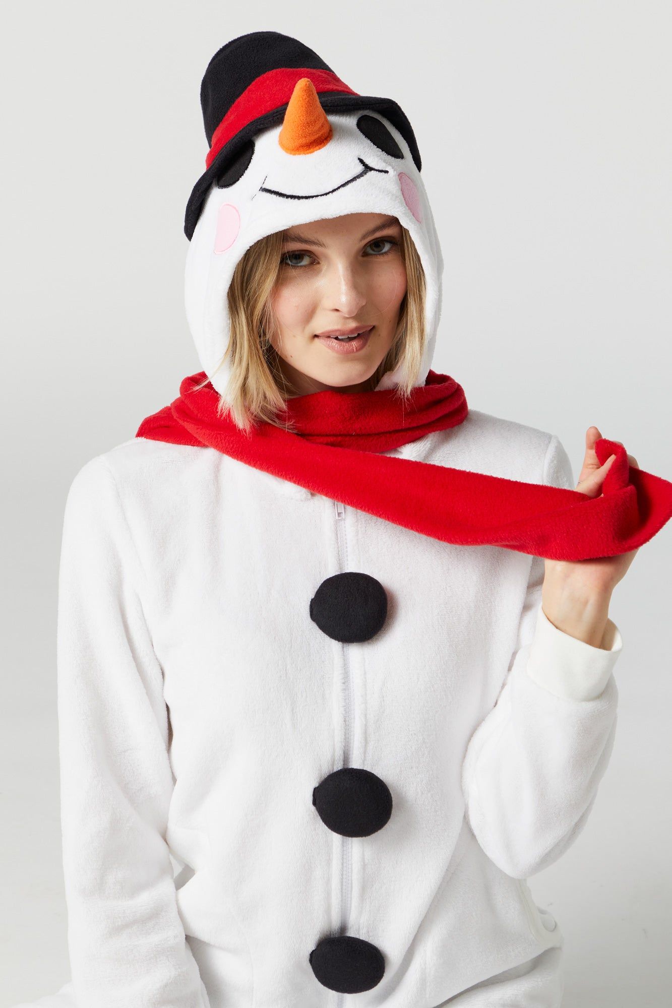 Plush 3D Snowman Onesie sold by Urban Planet product image thumbnail 2