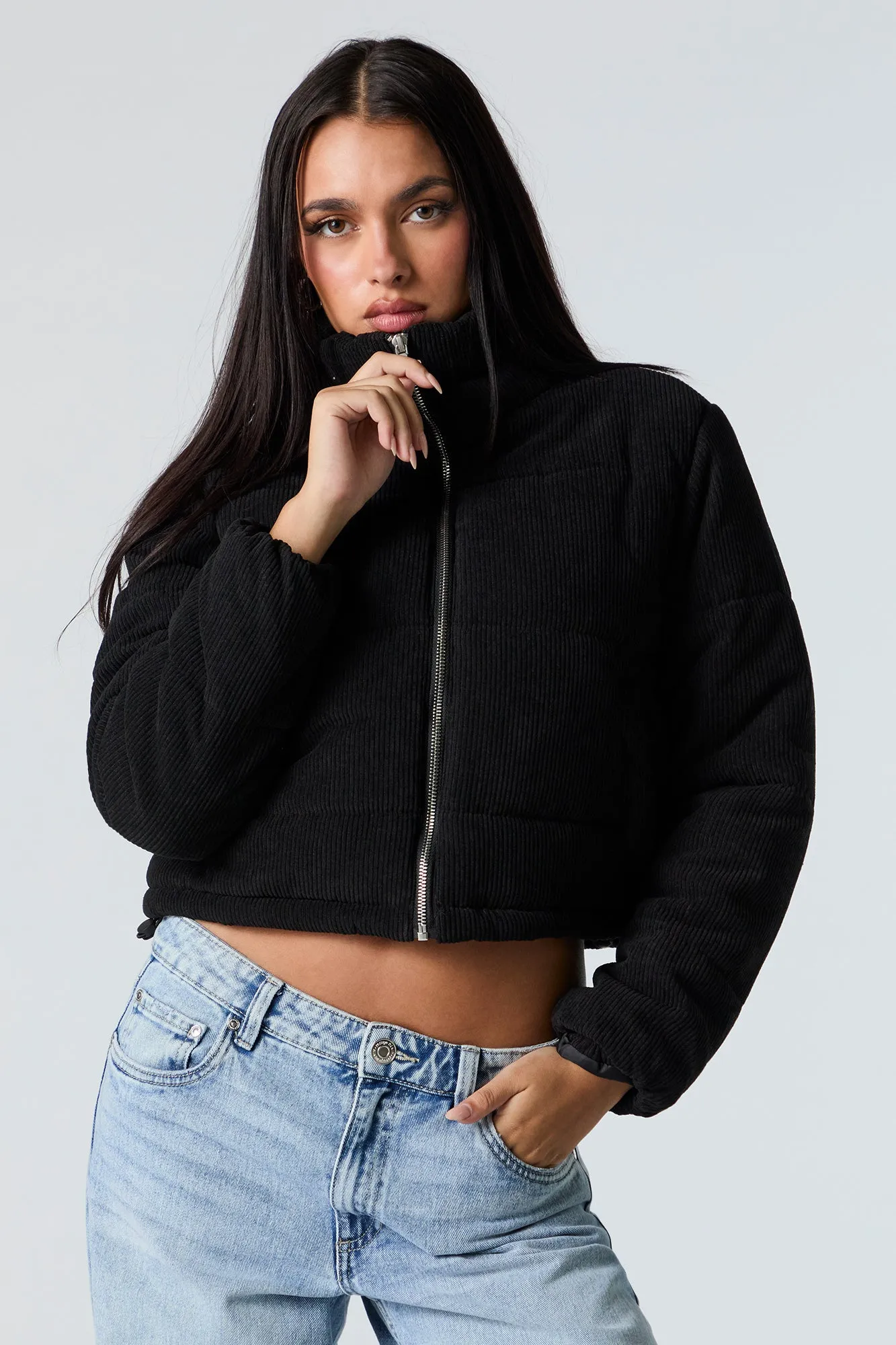 Corduroy Puffer Jacket sold by Urban Planet