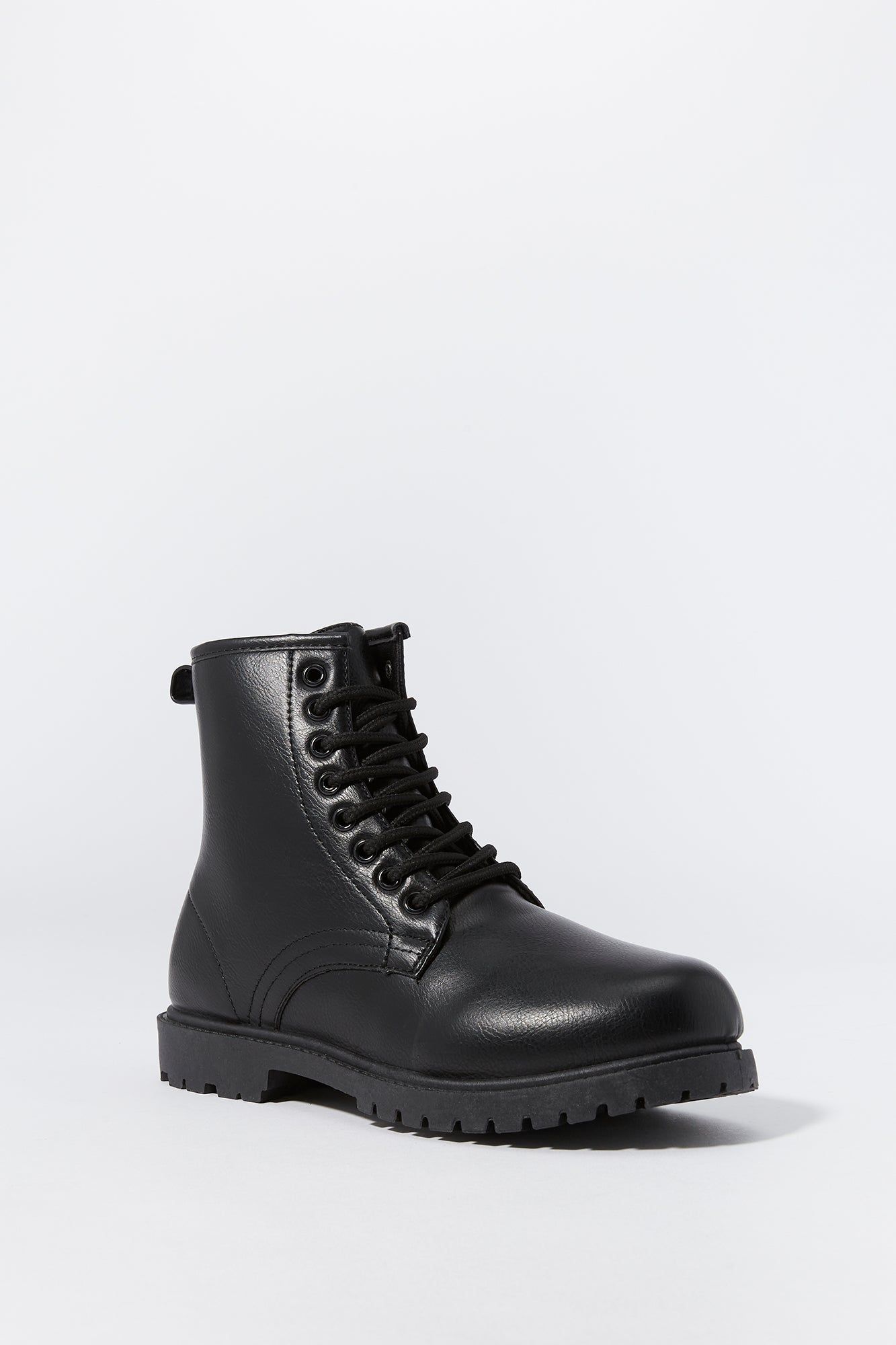 Girls Faux-Leather Combat Boot sold by Urban Planet