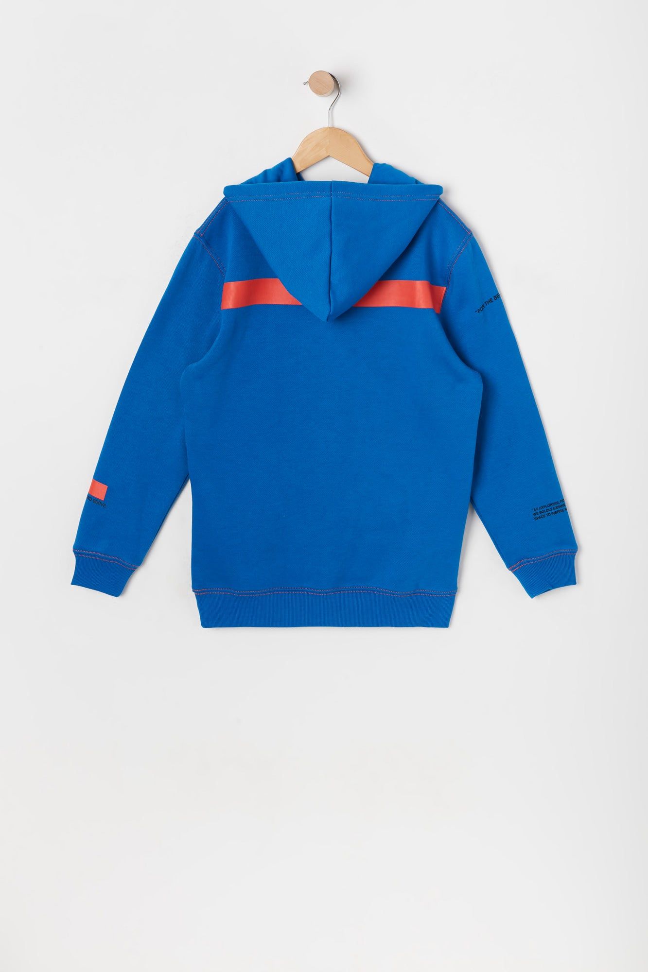 Boys NASA Graphic Contrast Stitch Fleece Hoodie sold by Urban Planet product image thumbnail 2