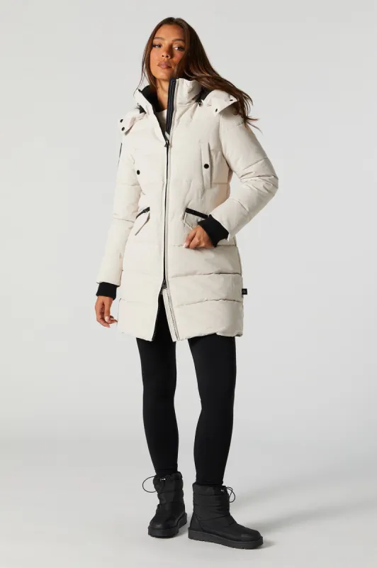 White Storm Mountain Quilted Parka sold by Urban Planet