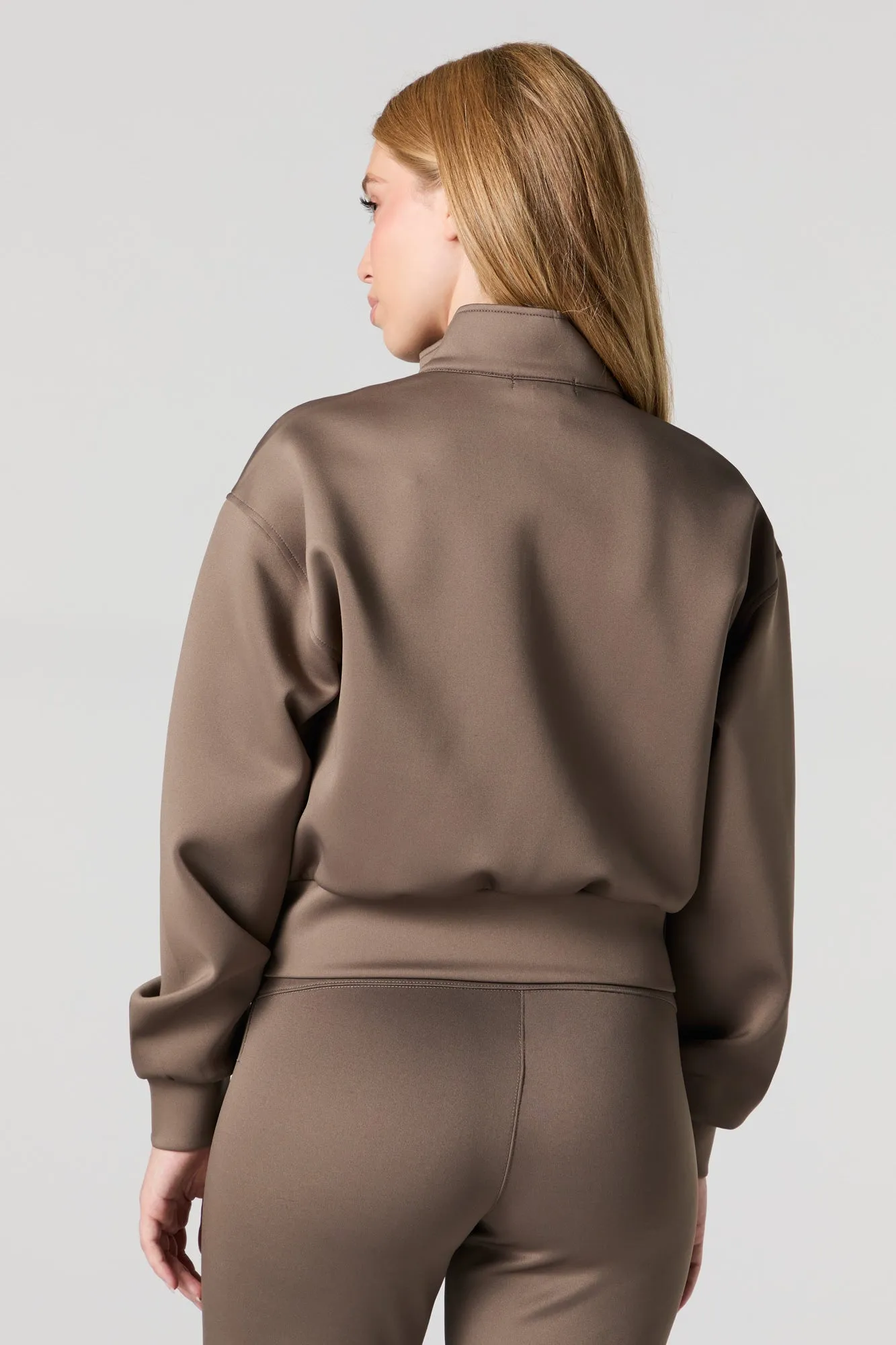 Chandail en tissu scuba avec fermeture à glissière sold by Urban Planet product image thumbnail 5