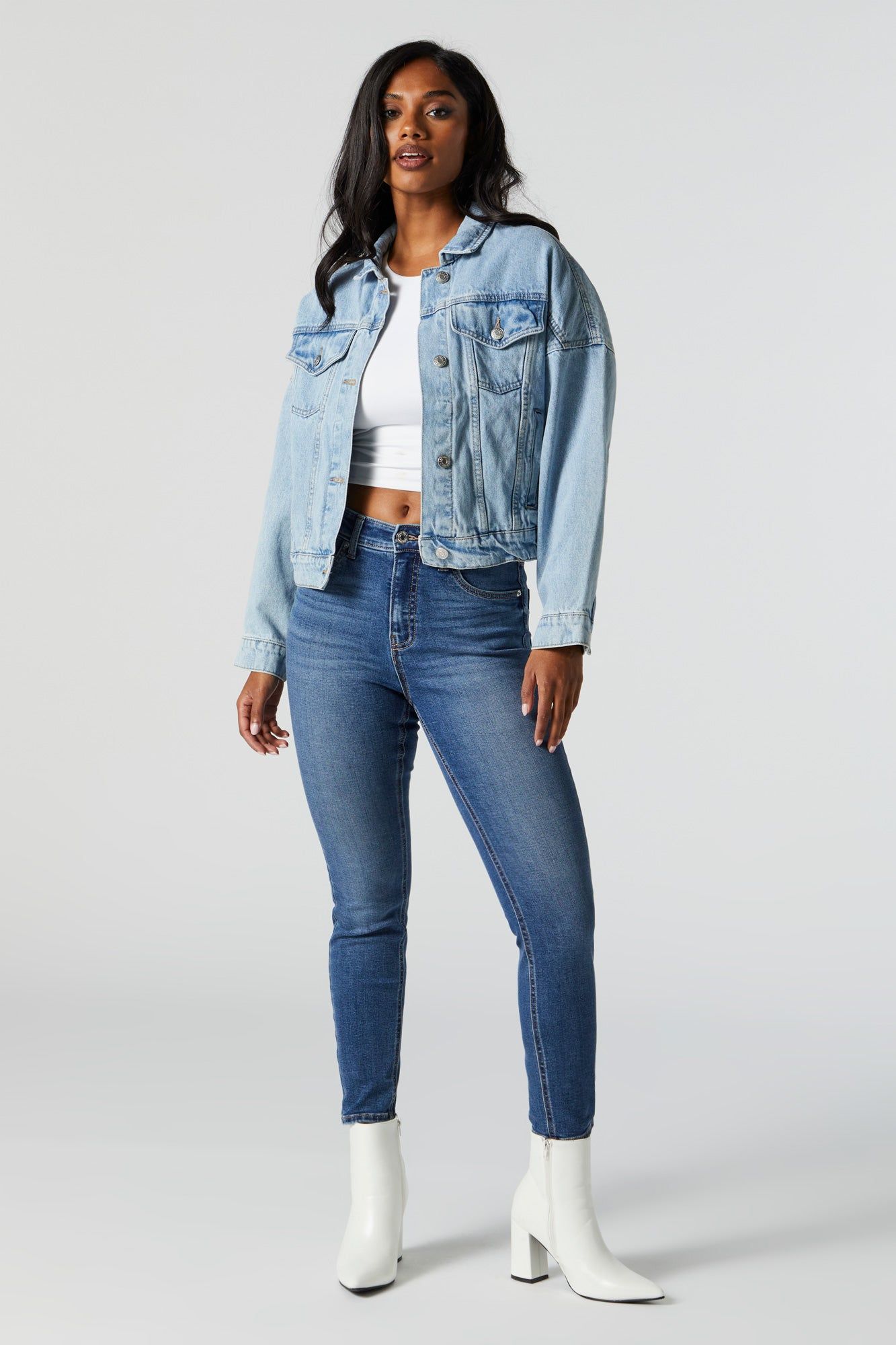 Miami Dark Wash High Rise Skinny Jean sold by Urban Planet product image thumbnail 4