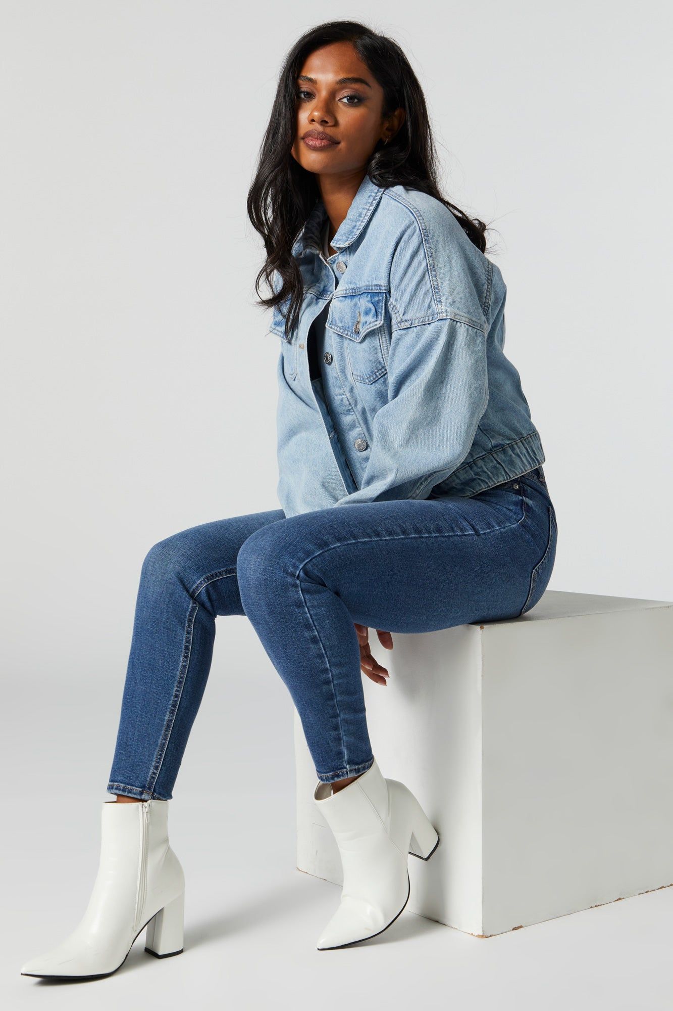 Miami Dark Wash High Rise Skinny Jean sold by Urban Planet