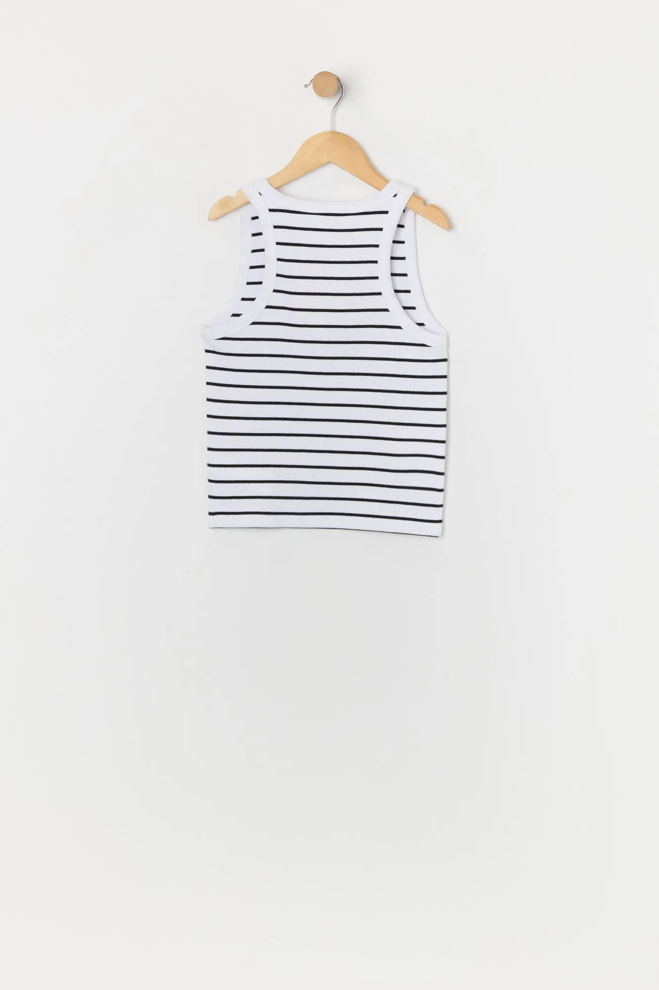 Débardeur côtelé rayé à col montant pour fille sold by Urban Planet product image thumbnail 2