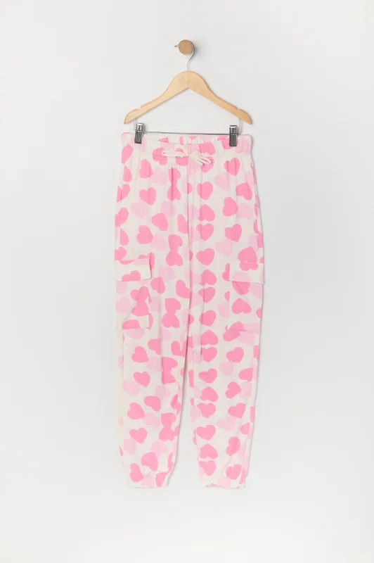 Girls Fleece Cargo Jogger sold by Urban Planet