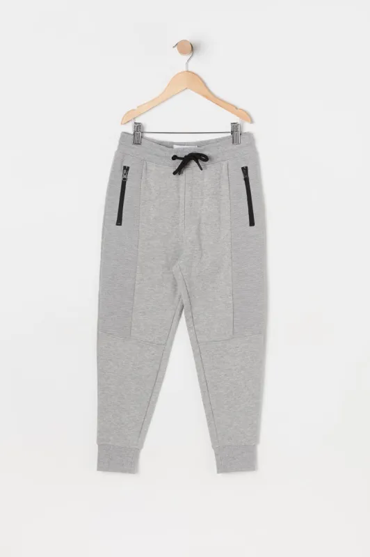 Boys Zip Pocket Panel Jogger sold by Urban Planet